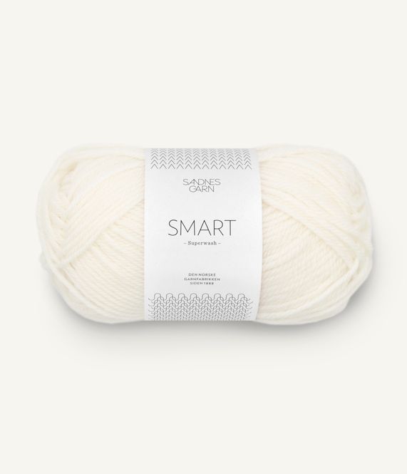 Hovedbilde 1001 True White - Sandnes Garn, Smart