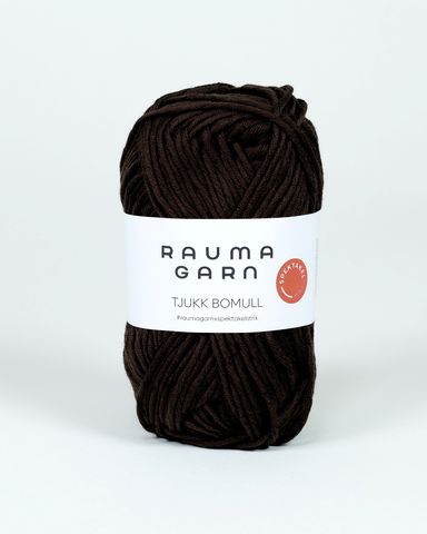Hovedbilde 349 Varm Sjokolade - Rauma Garn, Tjukk Bomull