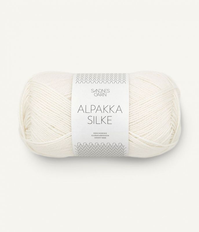 1002 White - Sandnes Garn, Alpakka Silke