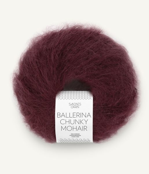 4372 Dyp Burgunder - Sandnes Garn, Ballerina Chunky Mohair