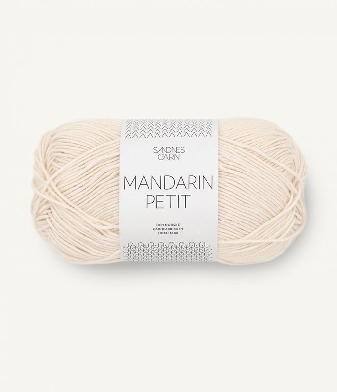 1012 Natural White - Sandnes Garn, Mandarin Petit