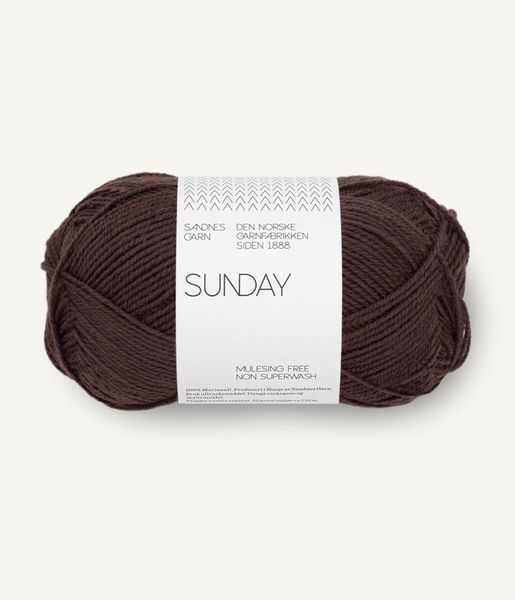 3591 Chocolate Plum - Sandnes Garn, Sunday