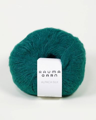 Hovedbilde 0961 M&oslash;rk Gr&oslash;nn - Rauma Garn, Alpaca Silk