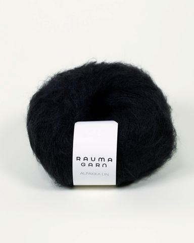 Hovedbilde 2325 Svart - Rauma Garn, Alpakka Lin