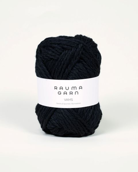 V36 Svart - Rauma Garn, Vams Pt3