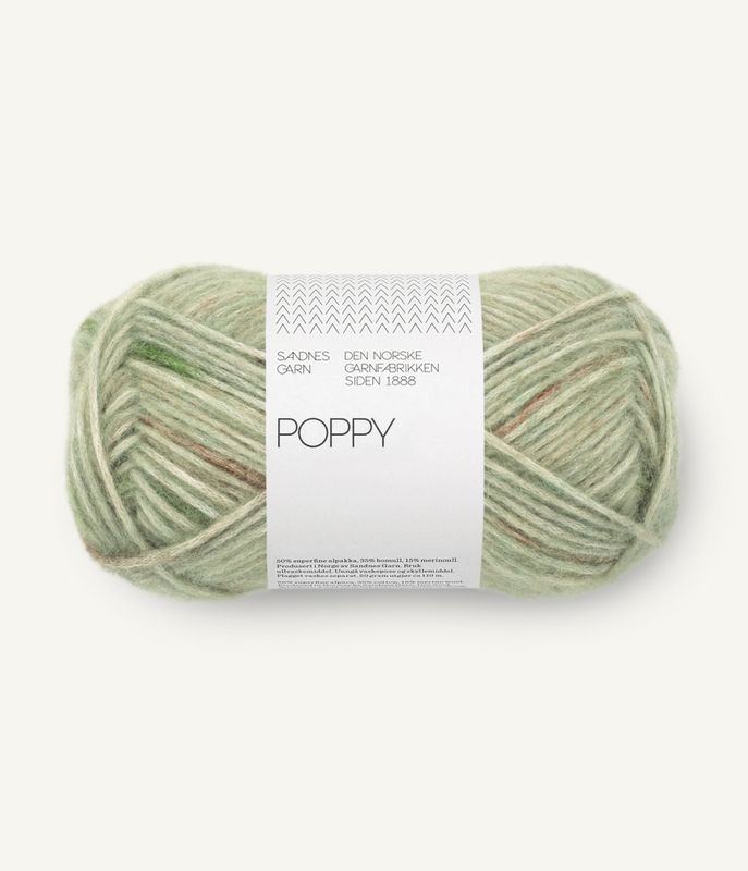 8520 Green Marble Print - Sandnes Garn, Poppy