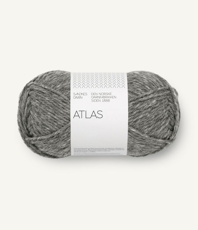1042 Grey Melange - Sandnes Garn, Atlas